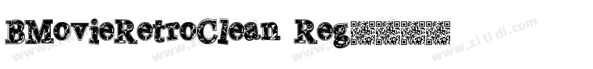 BMovieRetroClean Reg字体转换